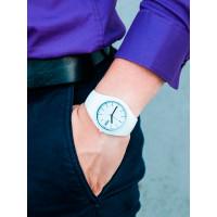 Чоловічий спортивний годинник Skmei Rubber White 9068C