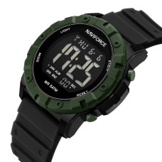 Чоловічий спортивний водостійкий тактичний годинник Naviforce Professional Green