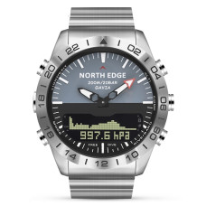 Чоловічий водостійкий спортивний тактичний з компасом годинник North Edge Gavia 20BAR