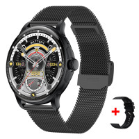 Розумний смарт годинник Smart Holiday Black Steel, 2 ремешка