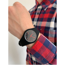 Чоловічий спортивний годинник Skmei Rubber Black II 9068