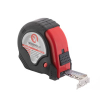 Рулетка з металевим полотном 10 м * 25 мм, три стопори полотна INTERTOOL MT-0110