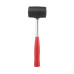Киянка гумова 340 г, 55 мм, чорна гума, металева ручка INTERTOOL HT-0229