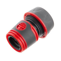 Конектор з аквастопом 1/2" для шланга 3/4" INTERTOOL GE-1120