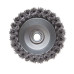 Щітка чашкова 100 мм, для КШМ, М14 (пучки крученого дроту) INTERTOOL BT-2100
