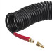 Шланг BLACK M-Flex 6,5х10мм, 15м спіральний поліуретановий з поворотним шарніром, латунними швидкороз'ємними з'єднаннями STORM