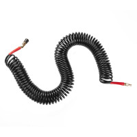 Шланг BLACK M-Flex 6.5х10мм, 20м спіральний поліуретановий з поворотним шарніром, латунними швидкороз'ємними з'єднаннями STORM