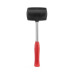 Киянка гумова 900 г, 90 мм, чорна гума, металева ручка INTERTOOL HT-0233