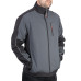 Куртка SOFTSHELL темносіро-чорна, тришарова, тканина стрейч SOFTSHEL 300 GSM 100D, з водо- і вітрозахистом, 96% поліестер і 4% еластан, одна зовнішня і два бічні кишені, розмір XXXL