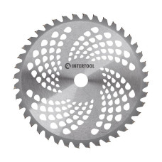 Ніж для мотокоси 255*25.4 мм, 40 зуб'їв, з твердосплавними напайками INTERTOOL DT-2239