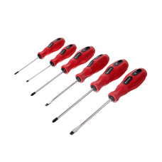 Набір викруток 6ед. (SL3x75, SL5x100, SL6x125, PH0x75, PH1x100, PH2x125) Cr-V, Ergo-design