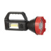 Ліхтар акумуляторний 1 LED + 1 COB LED, power bank, індикатор заряду, сонячна панель INTERTOOL LB-0107