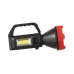 Ліхтар акумуляторний 1 LED + 1 COB LED, power bank, індикатор заряду, сонячна панель INTERTOOL LB-0107