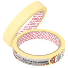 Стрічка малярна 19мм, 20м, жовта