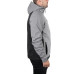 Куртка SOFTSHELL світла сіро-чорна, з капюшоном, тришарова, тканина - стрейч 300 GSM 100D, з водо- і вітрозахистом, розмір XXXL INTERTOOL SP-3126