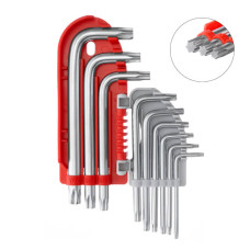 Набір ключів Г-подібних TORX, 9 од., Т10-Т50, S2, PROF