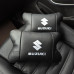 Набір шкіряних подушок Suzuki з вишивкою логотипу + брелок у подарунок для авто