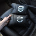 Набір шкіряних подушок Volvo + брелок у подарунок, Автоподушки Volvo з вишивкою