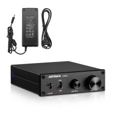 Підсилювач звуку AIYIMA A3001 black + блок живлення 36V. Bluetooth 5.0, AUX, 50Wx2+100W (TPA3255)