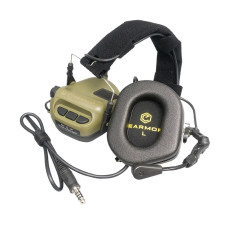 Тактичні навушники EArmor M32 MOD3 з мікрофоном green