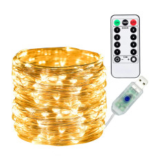Гірлянда світлодіодна герметична OSIDEN USB 5м з пультом warm white