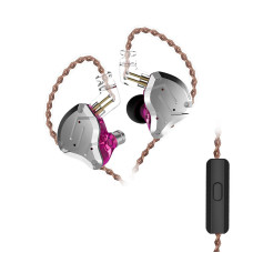 Навушники KZ ZS10 Pro з мікрофоном purple