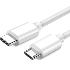 Кабель зарядний NNBILI Type-C — MicroUSB 0.3м 2.4A white