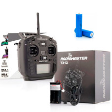 Пульт RadioMaster TX12 MKII ELRS M2 з акумуляторами 18650 ViPow (2 x 1200мАг)