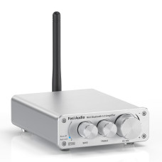 Підсилювач звуку Fosi Audio BT10A white + блок живлення 19V. Bluetooth 5.0, AUX, 2x50W