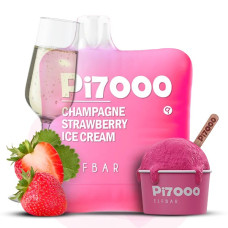 Elf Bar Pi7000. Ванільно-полуничне морозиво (Champagne Strawberry Ice Cream)