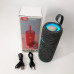 Портативна Bluetooth колонка TG619C FM-радіо USB/TF з ремінцем, Bluetooth колонка з підсвічуванням. Колір: сірий