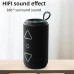 Bluetooth колонка портативна TG656 FM-радіо, акумуляторна колонка для музики. Колір: чорний