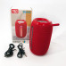 Портативна Bluetooth-колонка TG653 USB з ремінцем, потужна переносна акустична колонка. Колір: червоний