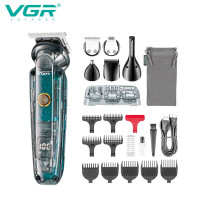 Бездротова машинка для стрижки + 14 насадок, з USB, VGR V-949