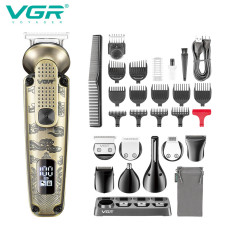 Набір для стрижки VGR 8 в 1 V-103, 19 насадок
