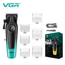 Акумуляторна машинка для стрижки VGR V-196 GREEN