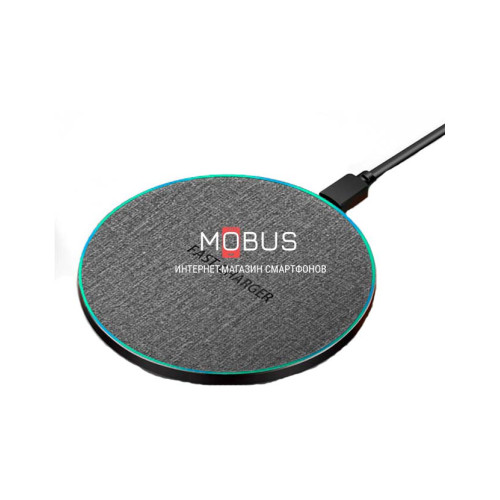 Швидка бездротова зарядка 15W Gray