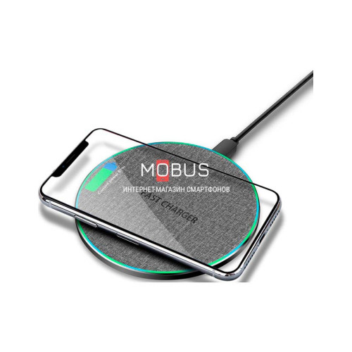 Швидка бездротова зарядка 15W Gray