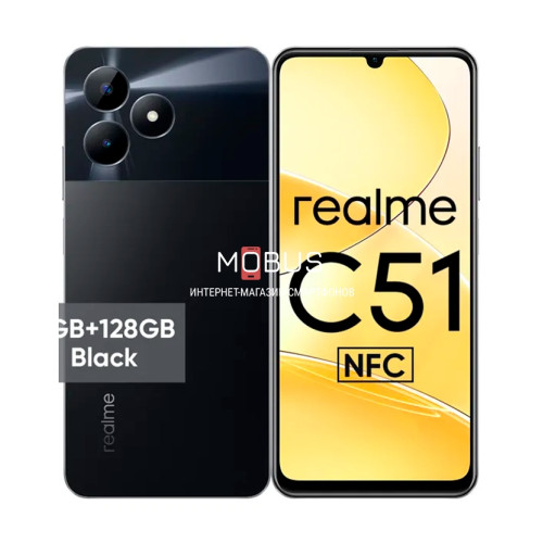 Realme c51 4/128gb black EU