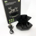 Бездротові навушники TWS Bluetooth Bakey G11 з мікрофоном. Кейс, повербанк, LED підсвічування. Колір: чорний