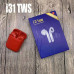 Бездротові Bluetooth навушники TWS i31-5.0. Колір червоний