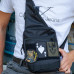 Тактична сумка на плече з кобурою, система MOLLE, патч-панель, Cordura