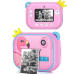 Дитячий фотоапарат миттєвого друку YT008 PINK FLAMINGO з підтримкою microSD