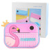 Дитячий фотоапарат миттєвого друку YT008 PINK FLAMINGO з підтримкою microSD