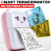 Портативний мініпринтер Jetix Mini printer з Bluetooth для термодруку без чорнила зі смартфона. Колір: рожевий