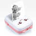 Портативний мініпринтер Jetix Mini printer з Bluetooth для термодруку без чорнила зі смартфона. Колір: рожевий