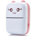 Портативний мініпринтер Jetix Mini printer з Bluetooth для термодруку без чорнила зі смартфона. Колір: рожевий