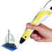 3D ручка Smart 3D Pen 2 c LCD дисплеєм. Колір жовтий