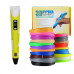 3D ручка Smart 3D Pen 2 c LCD дисплеєм. Колір жовтий