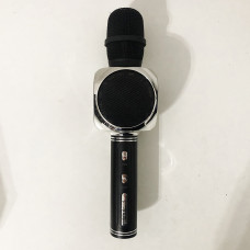 Бездротовий Bluetooth Мікрофон для Караоке Мікрофон DM Karaoke Y 63 + BT. Колір: чорний з сріблом